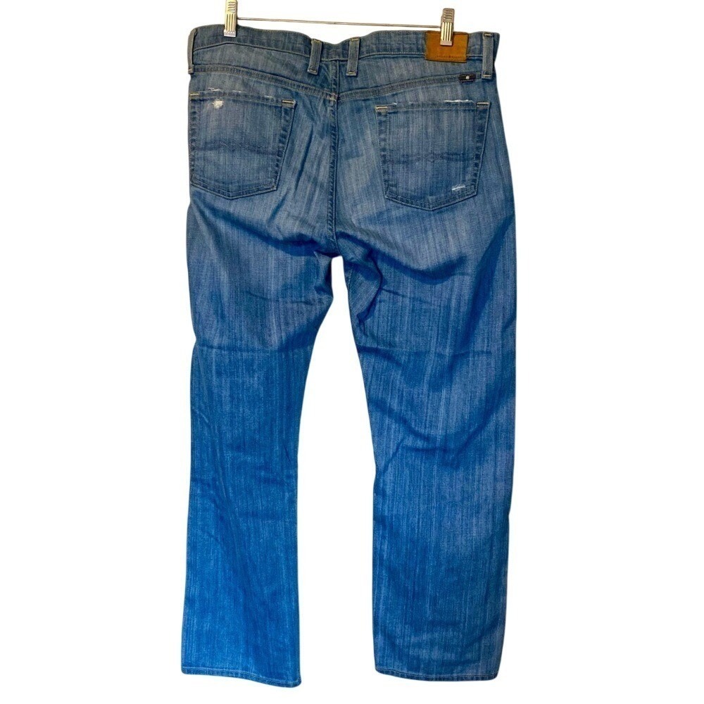 Lucky Brand Sienna Weekender Crop Distressed Blue Jeans - Picture 3 of 9